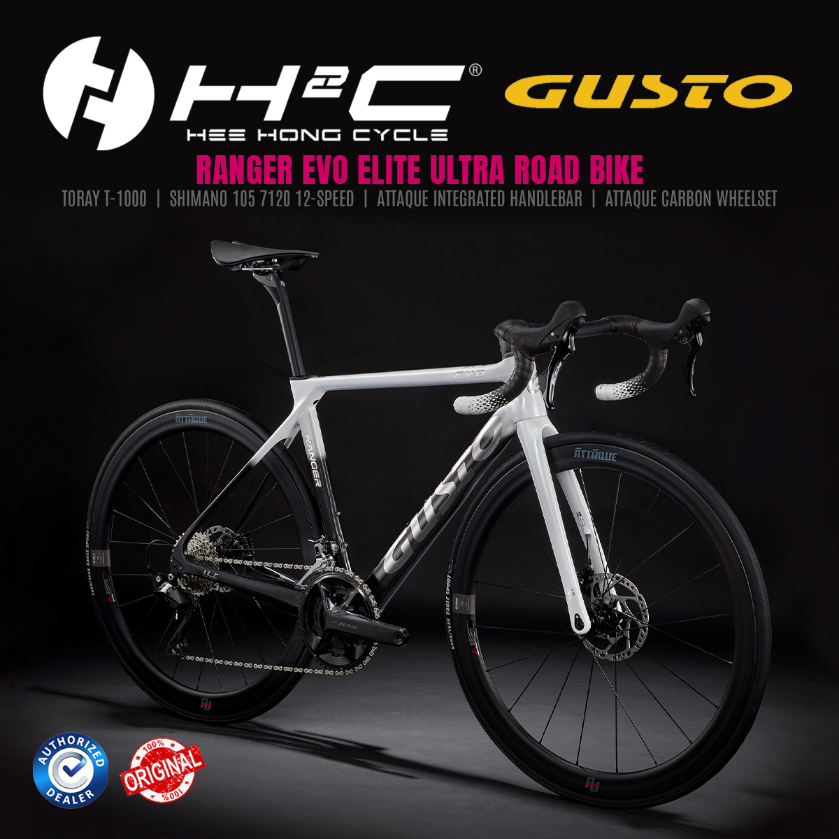 GUSTO RANGER EVO ELITE 105 12-SPEED Road Bike